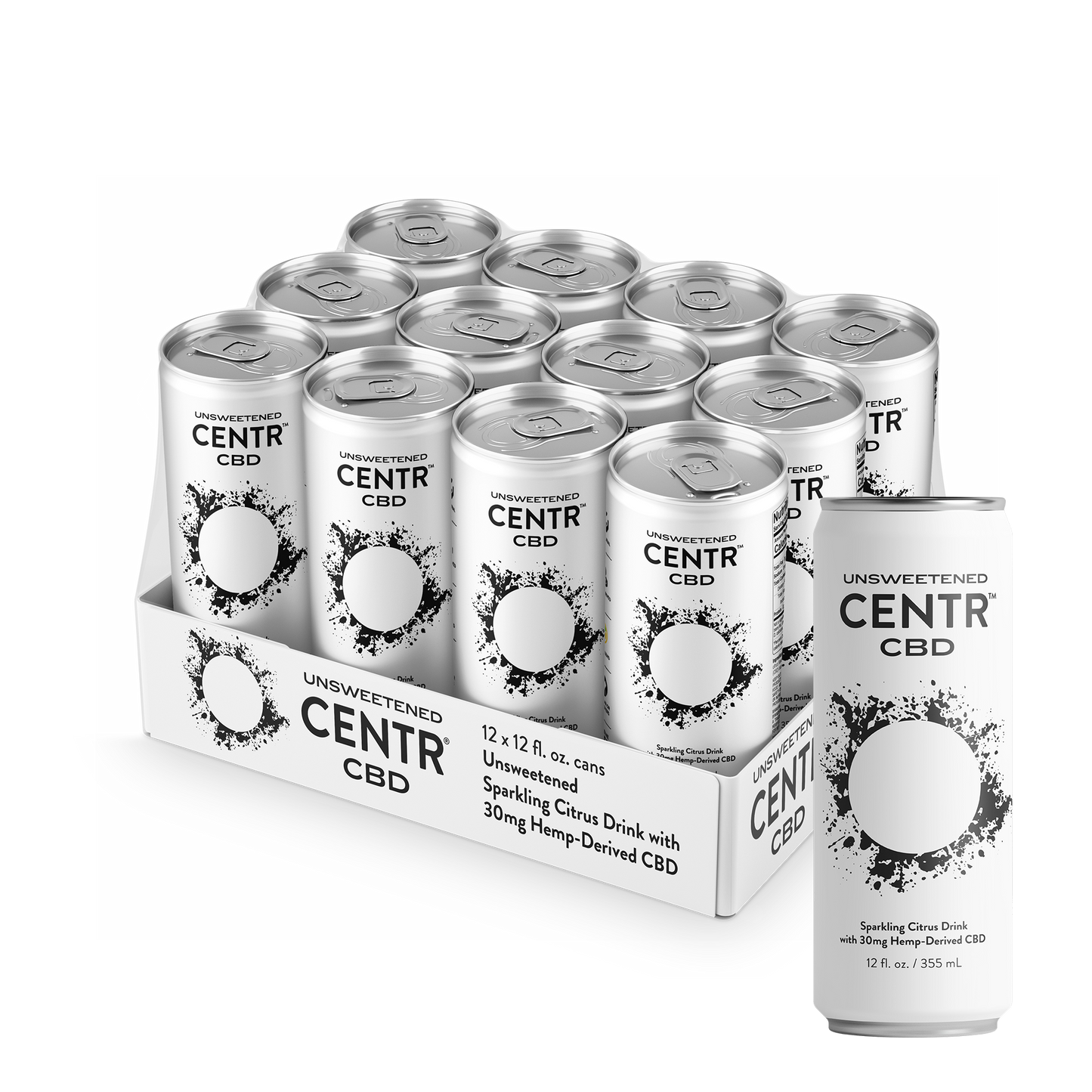 CENTR Unsweetened | 30mg CBD 12pk